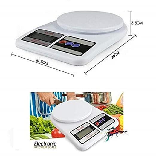 Electronic Digital 1Gram-10 Kg Weight Scale LCD , Kata, Weight Machine Weighing Scale, Fruits, Shop, Food, Vegetable, for Grocery (Adaptor Included)